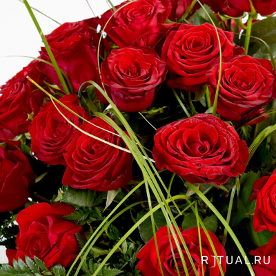 КОРЗИНА «ЭЛИТ-РОЗА»,  С ЖИВЫМИ ЦВЕТАМИ